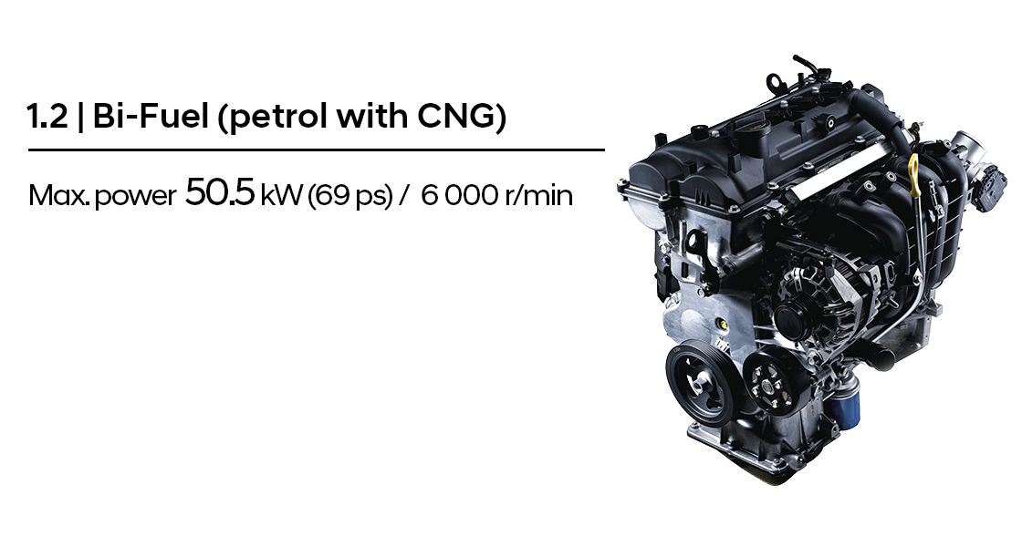 1.2l Bi-fuel (petrol with CNG)