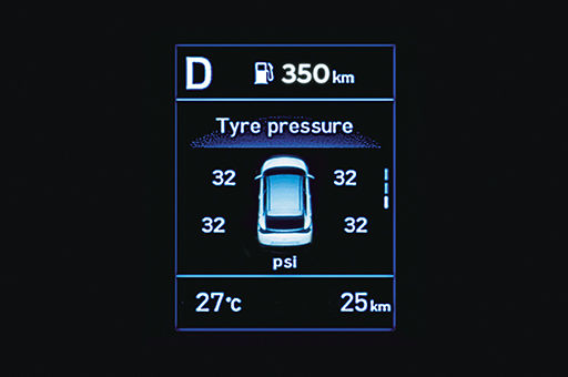 Tyre pressure monitoring system (highline)