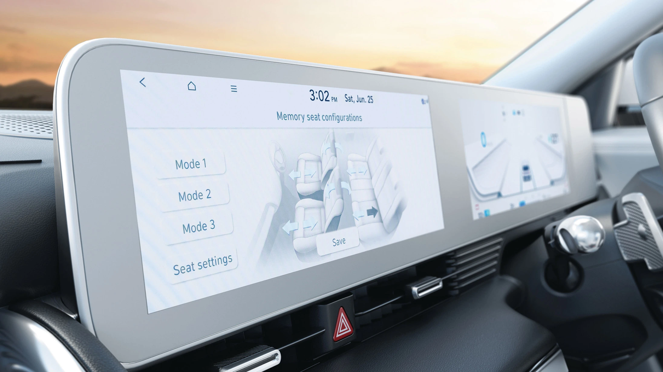 Memory seat configuration (all seats)