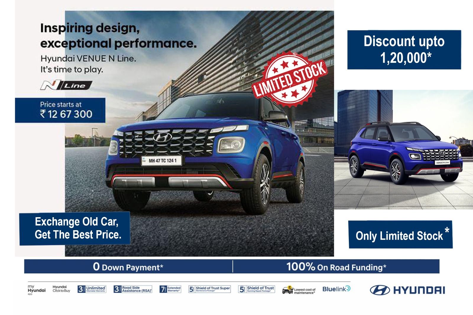 hyundai venue n line offers