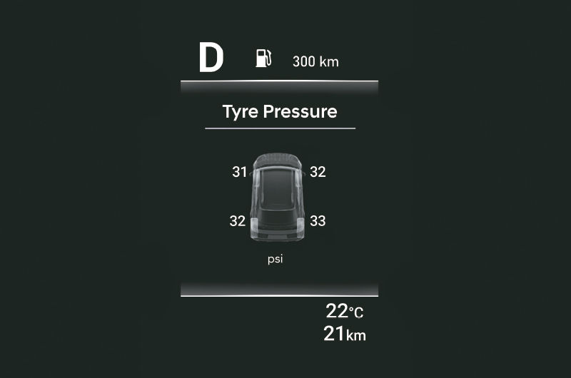 Tyre pressure monitoring system (Highline)