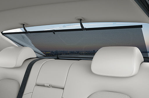 Rear manual curtain